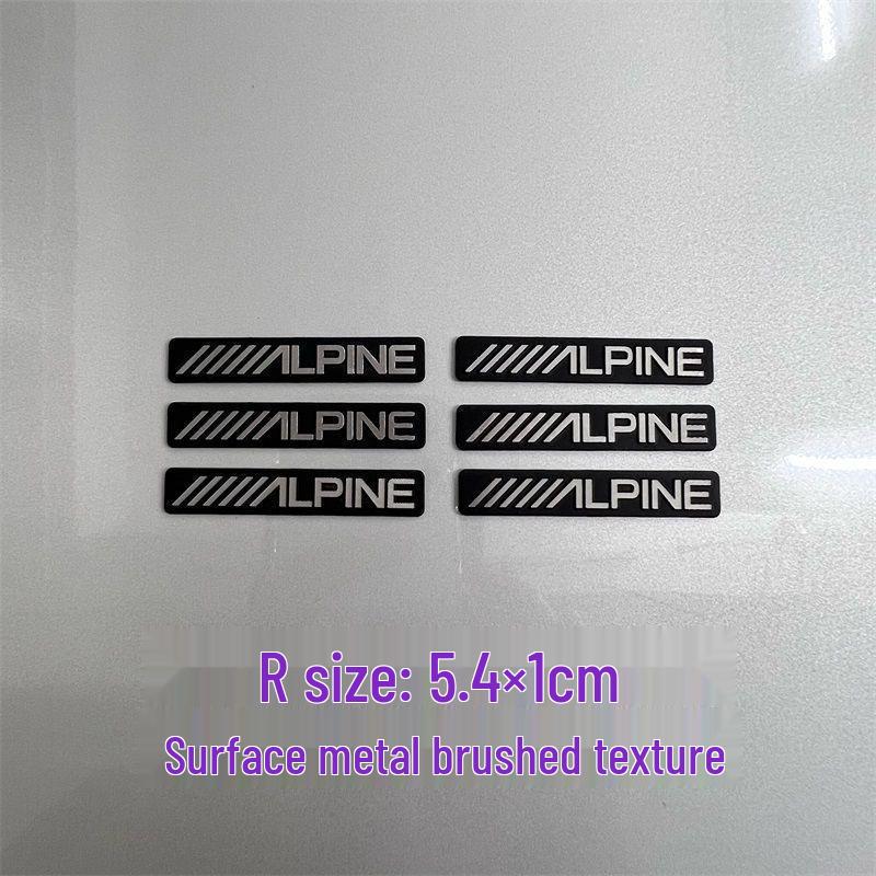 Dekorative Metallaufkleber für Auto-Audio-Lautsprecher von Bose, Harman Kardon, JBL.