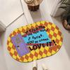 Friends bathroom floor mat water absorption non-slip toilet door mat household diatom mud toilet door mat can be customized