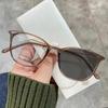 Fashion Photochromic Glasses Anti Blue Light Vintage Square Frame Color Change Sunglasses UV400 for Women Men