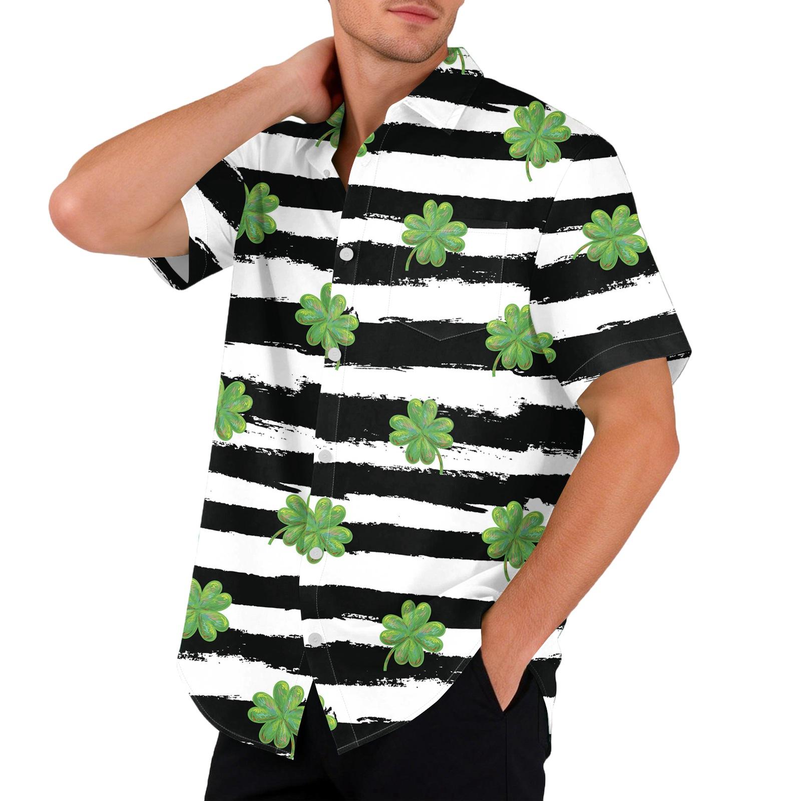 Мужская свободная повседневная футболка с принтом флага, рубашка с коротким рукавом L циан