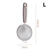 Stainless Steel Mesh Strainer With Pp Handle, Fine Filtering For Juices, Residues And Flour, Ideal For Home Baking