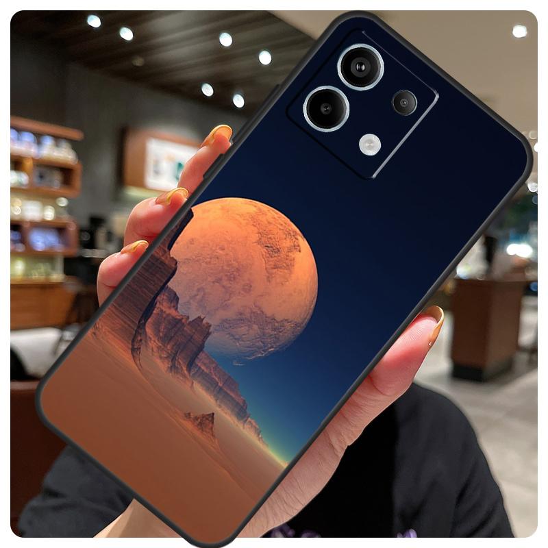 Moon Stars Space Case For Xiaomi Redmi Note 14 10 11 12 13 15 Pro Plus Cover For Redmi 15 15C 14C 10C 12C 13C