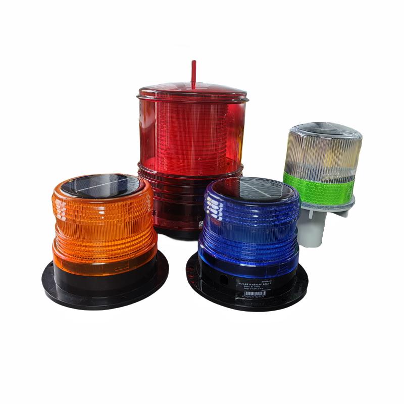 Solar Powered Navigation Obstruction Beacon Marine Led Car Warning Strobe Light JSD
