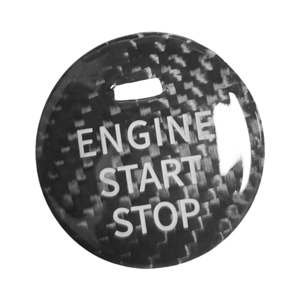 Automobile Carbon Fiber Engine Start Button Overlay Cover Trim Interior Decor for Mazda CX5 CX9 MX5 Mazda 6 Mazda 3