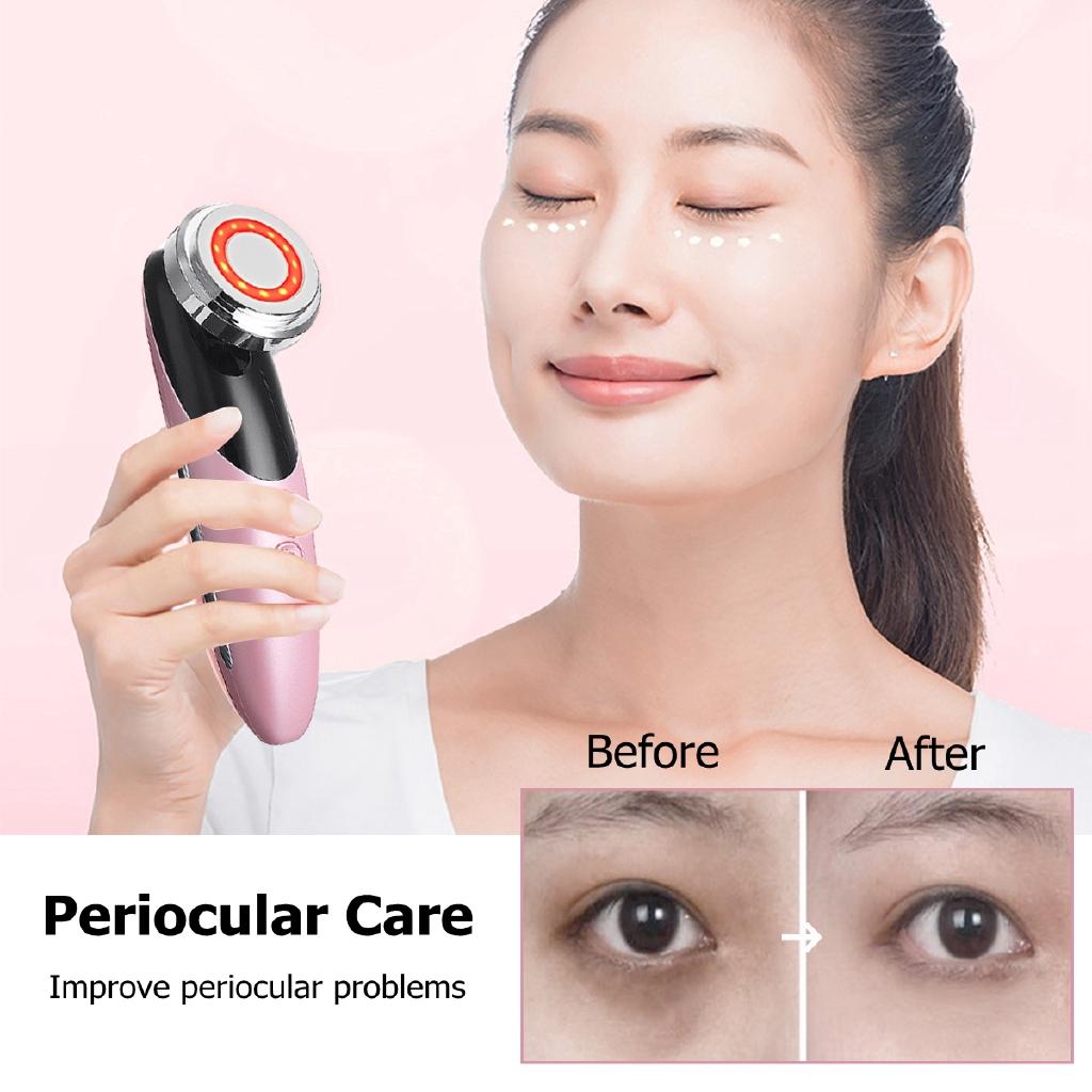 Face Skin EMS Mesotherapy Electroporation RF Radio Frequency Facial Face Lift Tighten Beauty Machine LED Photon Skin Care Device NEW