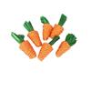 Pet Bunny & Cat Teething Toy - Woven Straw Carrot for Boredom Relief, Suitable for Guinea Pigs & Chinchillas.