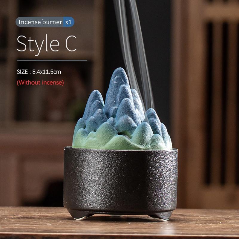 Ceramic Incense Burner Indoor Aromatherapy Burner Coil Incense Burner Creative Ornament