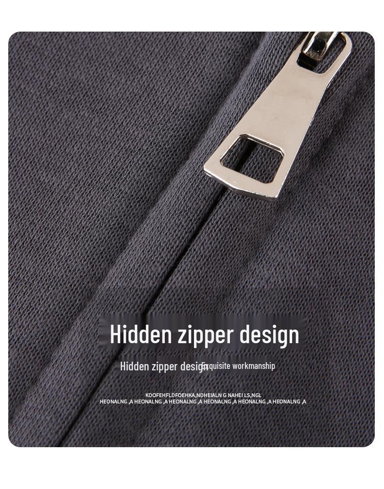 Unisex American Retro Oversize Heavyweight Zip-Up Hoodie with Plus Velvet, Loose Fit, Autumn/Winter Sportswear Cardigan.