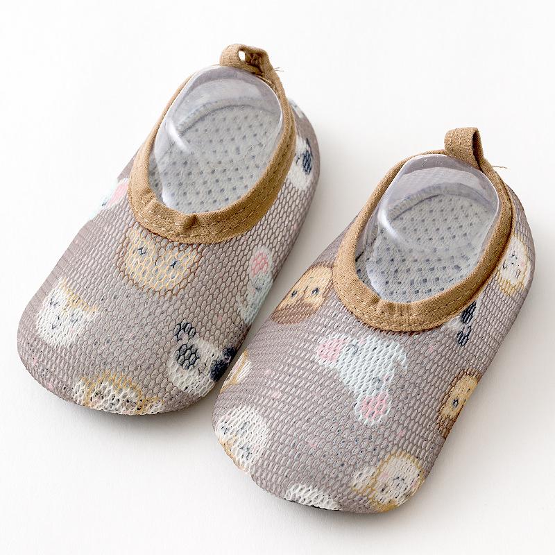 Non-slip thin floor shoes summer baby baby floor socks children year old breathable class a girls soft bottom indoor