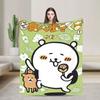 Joke Bear Flannel Blanket Soft Bedding Throws for Bedroom Travel Office Novelty Bedspread Sofa Bed Cover