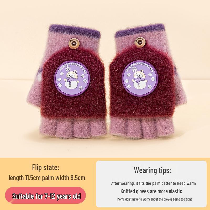 Gemütliche Cartoon-Krokodil-Fäustlinge für Kinder