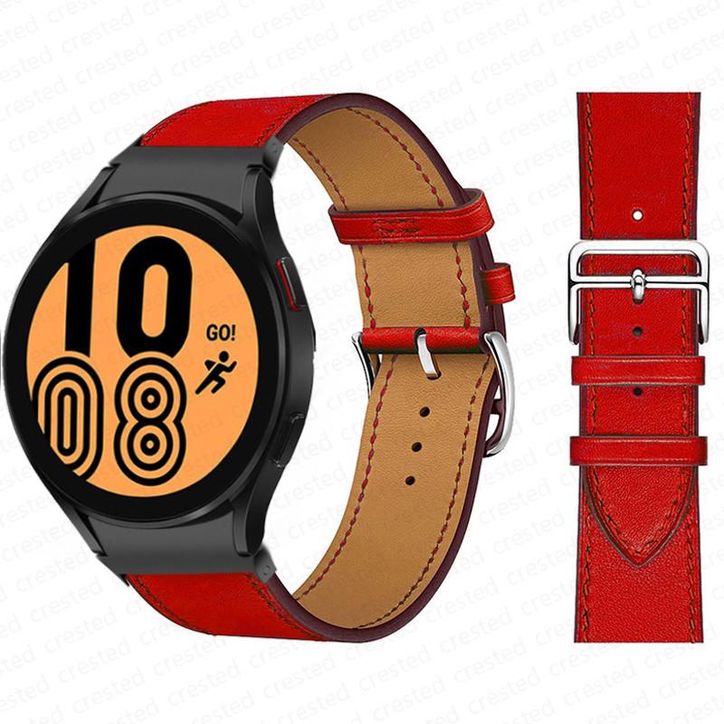20mm Armband für Samsung Galaxy Watch 6 4 classic/5 Pro 44mm 40mm 47mm 43mm 45 Ohne Lücken Lederarmband Correa Galaxy Watch 6 Armband