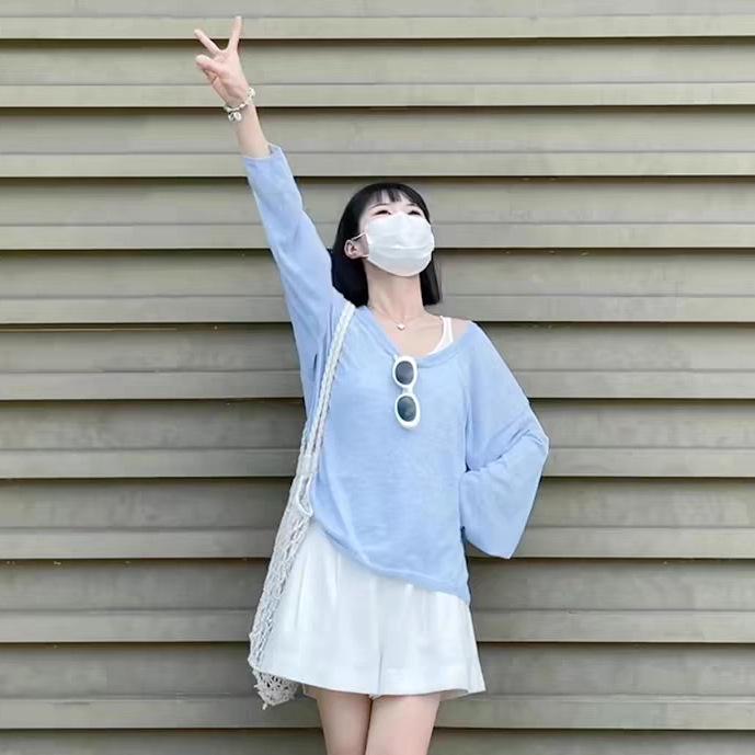 

Chic European-Style Women s Sun Protection Top & Pants Two-Piece Set S