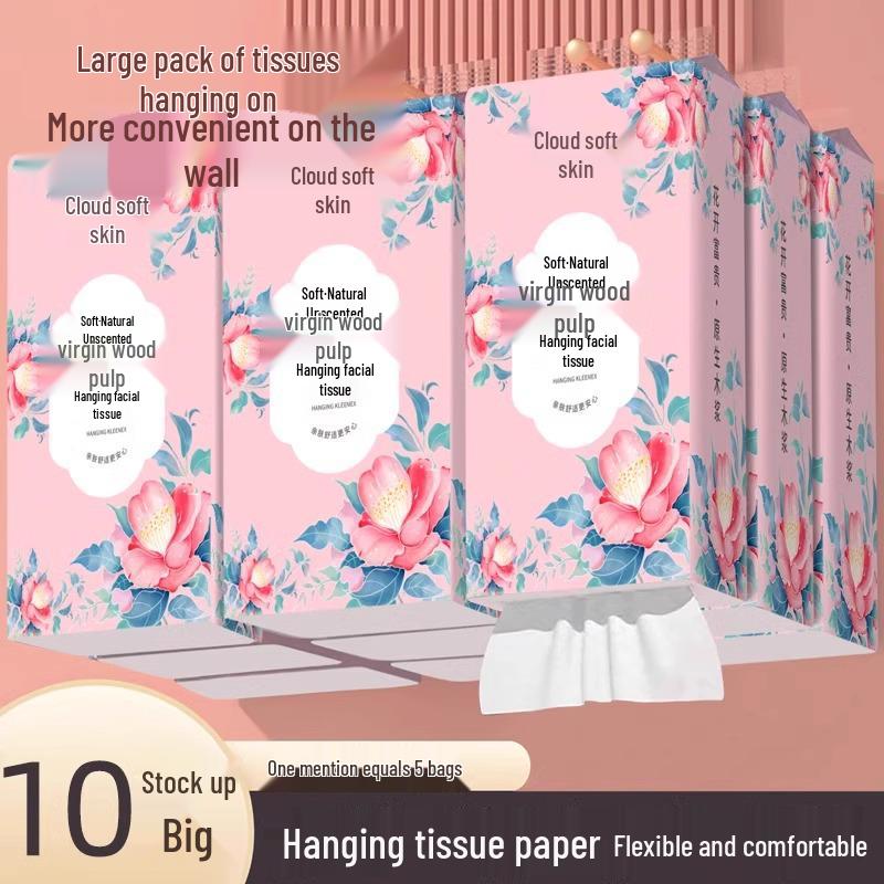 Hanging Tissue & Paper Napkin Pack: Wet & Dry Hand Wipes, Toilet Paper, Family Size