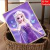 Disney DIY Pearl Art Painting Frozen Anna Purple Pearl Dress Home Wall Decoration Pearl Gemstone Painting Pictures Crafts Home Decoration
