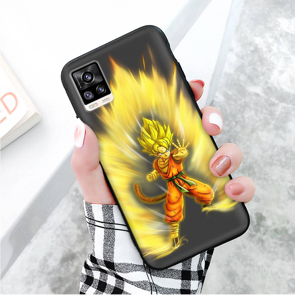 Black Case for Xiaomi Redmi 13C Note 9 iPhone XR 7 8 14 15 11 12 13 X XS Pro Max Samsung A25 S23 S24 FE Ultra Plus Dragon Ball Z