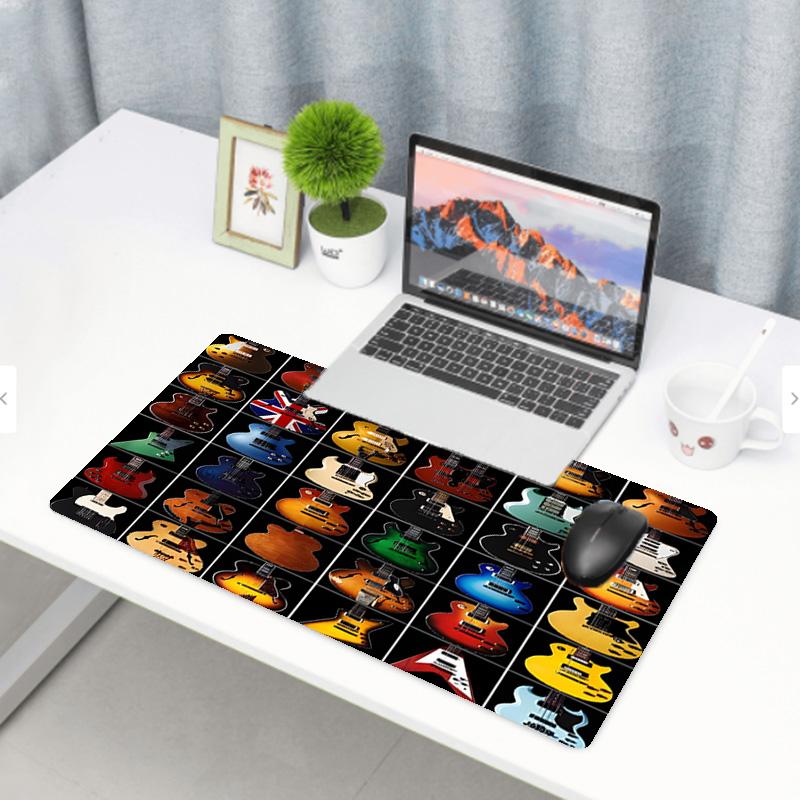 Fender Print Mouse Pad, Anti‑Slip Desktop keyboard Mat, for PC Laptop Gaming Working Daily Use, Cool Festival Birthday Gift