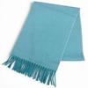 Excellent Scarf Evelyn H Logo Fringe Bicolor Cashmere Women Used