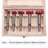 5pcs Set Adjustable Size Punching Hole Opener 15-35mm Carbide Drill Bits Set  Carpentry Work