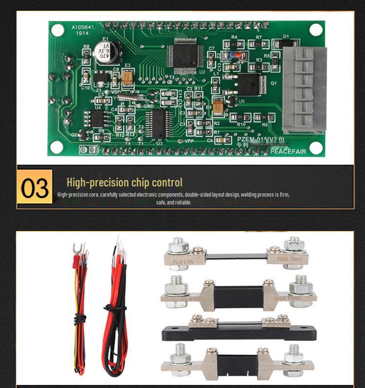 PZEM013/015 Battery Tester: Voltage, Current, Power, Capacity, Internal Resistance, Remaining Power Meter