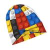 ZLIENSZUS Mondrian Blocks De Stijl Modern Art Beanie Hat - Adult Minimalist Dutch with Iconic Mondrian Blocks, Suitable for Commuting, Evening Outfits