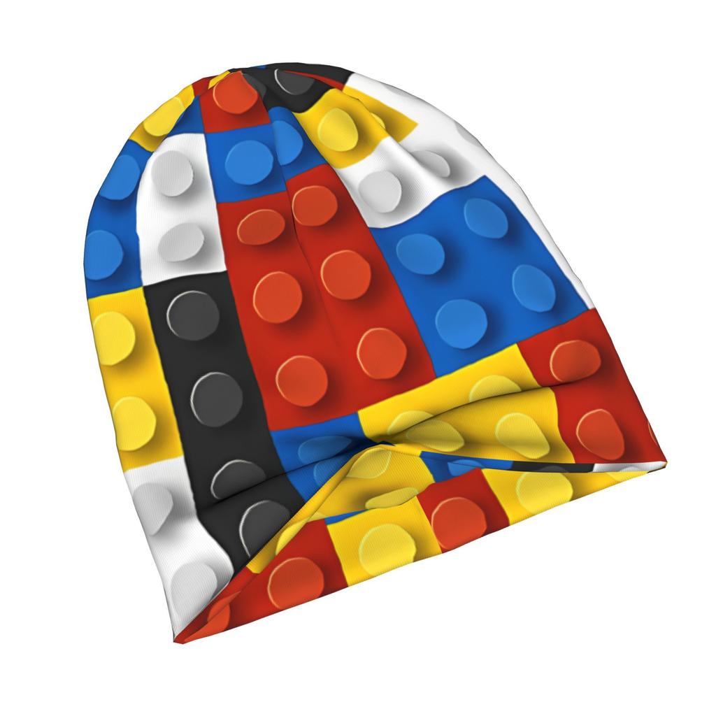ZLIENSZUS Mondrian Blocks De Stijl Modern Art Beanie Hat - Adult Minimalist Dutch with Iconic Mondrian Blocks, Suitable for Commuting, Evening Outfits