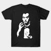 Men Black Print T-shirt Count Floyd Sctv No-Cut Transfer Paper Print Cotton Tshirt