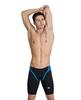 Arena Stroje Pływackie Men's Icons Swim Jammer Panel Black Neon Blue Red Fandango Turquoise 006675/584 D5 85