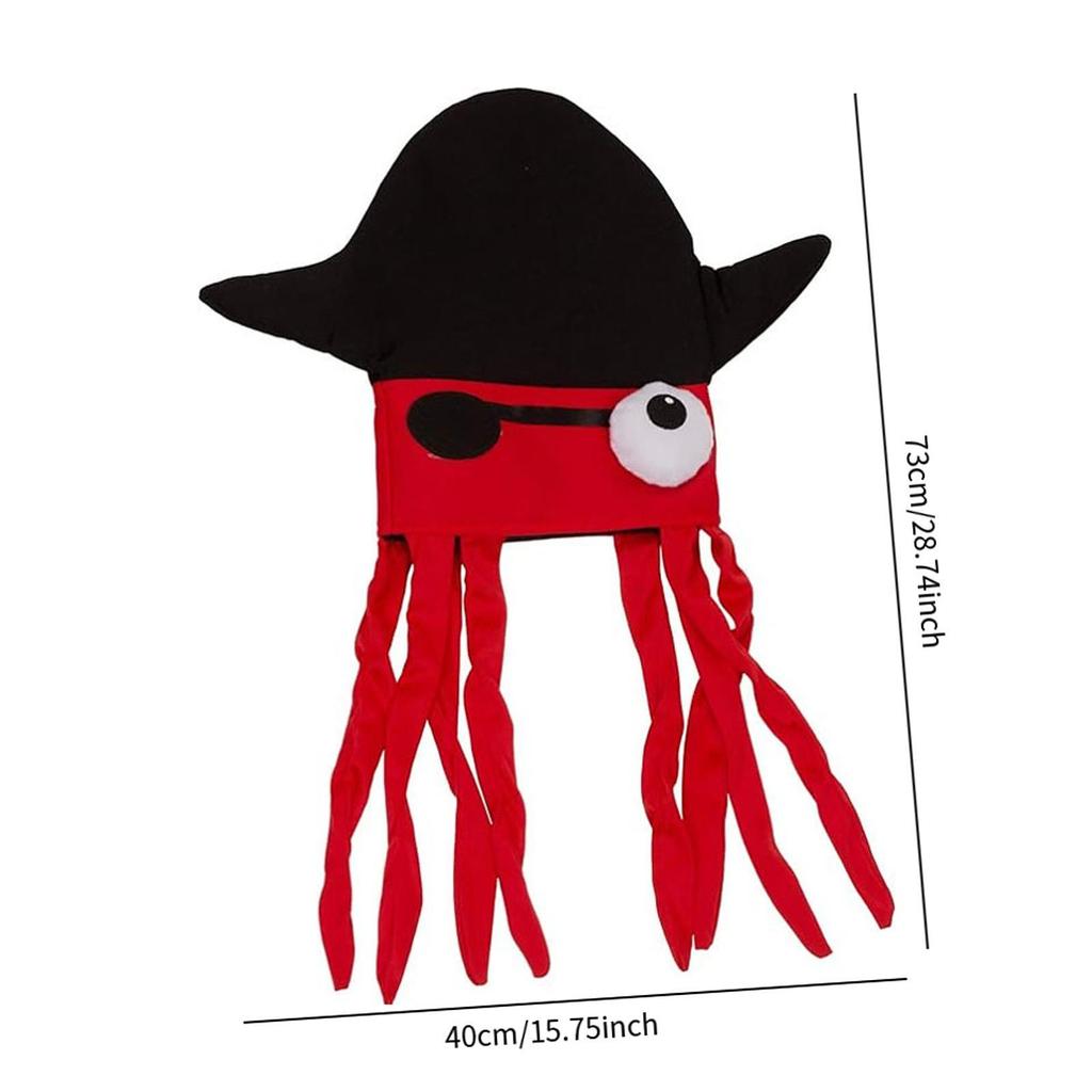 Halloween Costume Octopus Hat for Kids & Adults Versatile Cute Headpiece