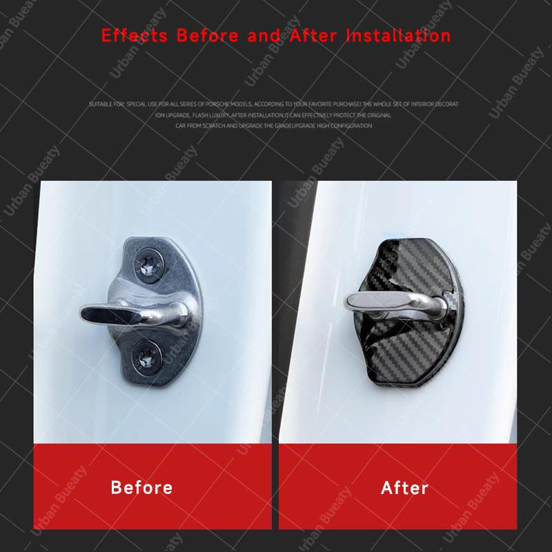 Car Door Lock Cover Auto Protection Case For Tesla Model 3 Model S Model X Model Y Cybertruck P100D Roadster Car Accessories