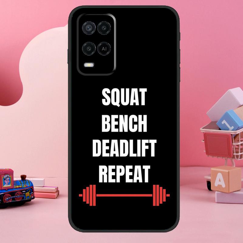 Bodybuilding Gym Fitness Quotes Case For Oppo A98 A78 A18 A38 A58 A60 A80 A40 A77 A57 A17 A74 A54 A94 A96 A76 A16 A15 A5 Pro