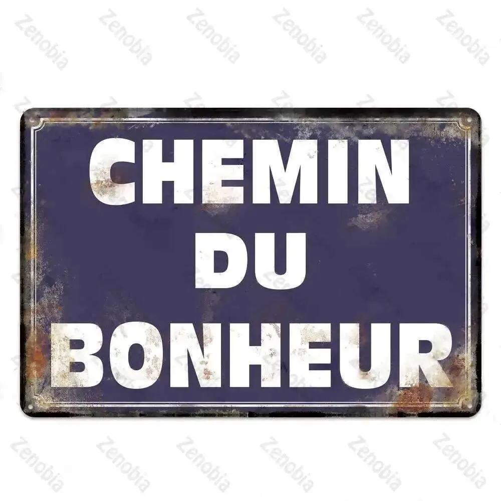 Vintage French Retro Metal Tin Sign Bar Pub Club Wall Decor Iron Painting Decorative Plate 26T0104 26T0104
