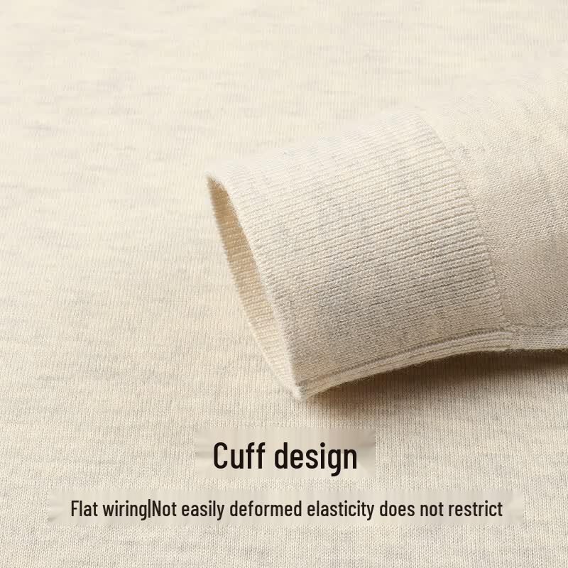 SHANSHAN Men's Half-High Collar Wool Blend Knit Sweater