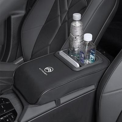 AKD3 Citroen Auto Armleuning Box Pad Armsteun Kussen met Bekerhouder Voor Citroen C4 C3 Geheugenkatoen Elleboogsteun Hoogte Pad sleutelhanger