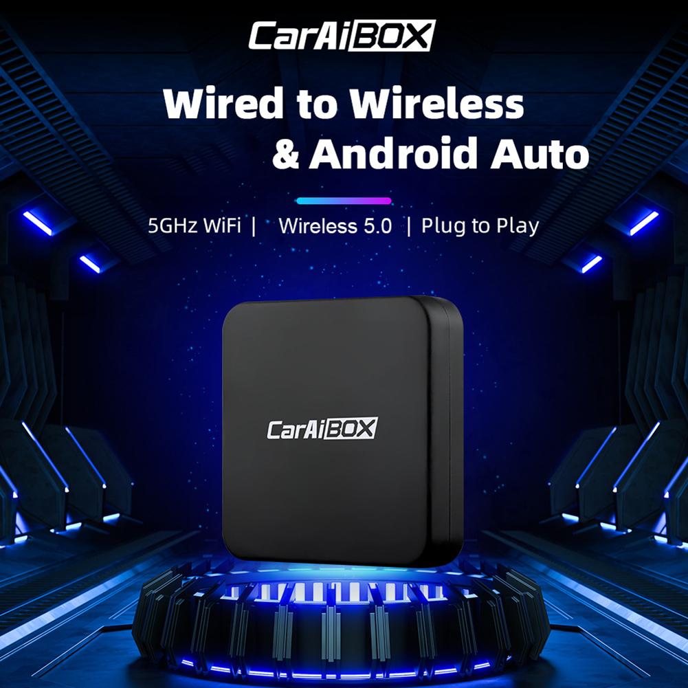 Wireless CarPlay Android Auto Wireless Adapter Wired To Wireless 2 In 1 Box Bluetooth-Compatible WiFi 4-Core CPU Auto Connect