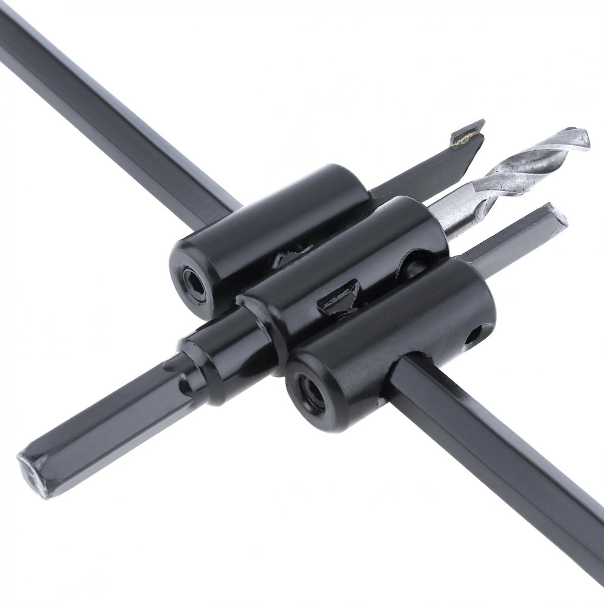 

30-300 мм регулируемое сверло для гипсокартона из углеродистой стали, круглая пила для резки, набор для резки отверстий для деревообработки