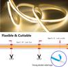 5V USB COB LED Strip Light Warm Cool White 320 LEDs Flexible Ribbon DC Night Lamp TV Backlight Home Decor