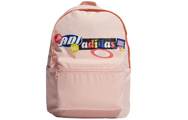 Adidas Recycled Polyester Plain Weave Fabric Backpack Regular Women s Pink GG1071