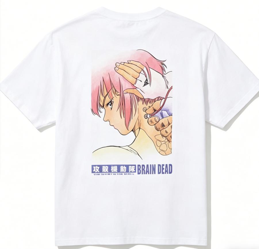 Ghost in the Shell Anime Lover T shirt Year round clothing personality Clothes Plus Size Unisex New Model Couples high quality soft