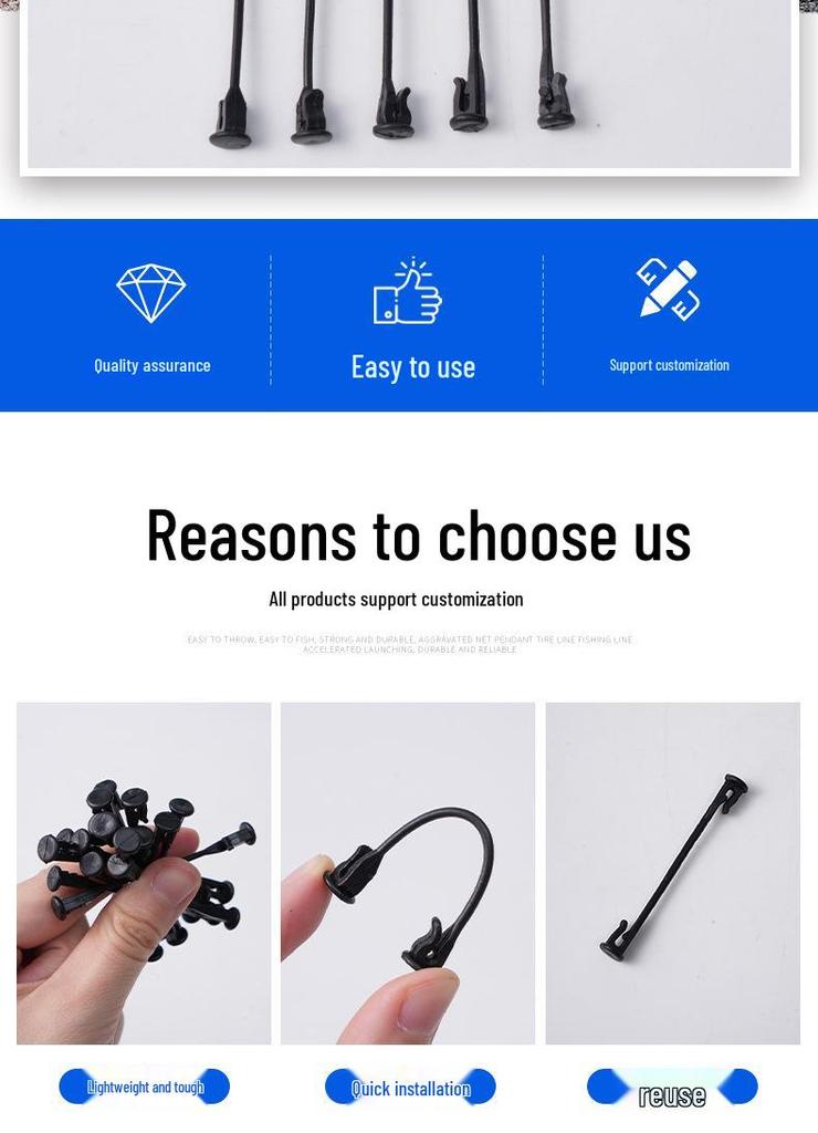 Grape Vine and Orchard Branch Plastic Clips for Labor-Saving Fixing