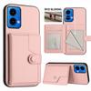 For Motorola Moto G34 5G/Motorola Moto G45 5G Case RFID Blocking Card Holder Kickstand TPU+PU Leather Phone Back Cover