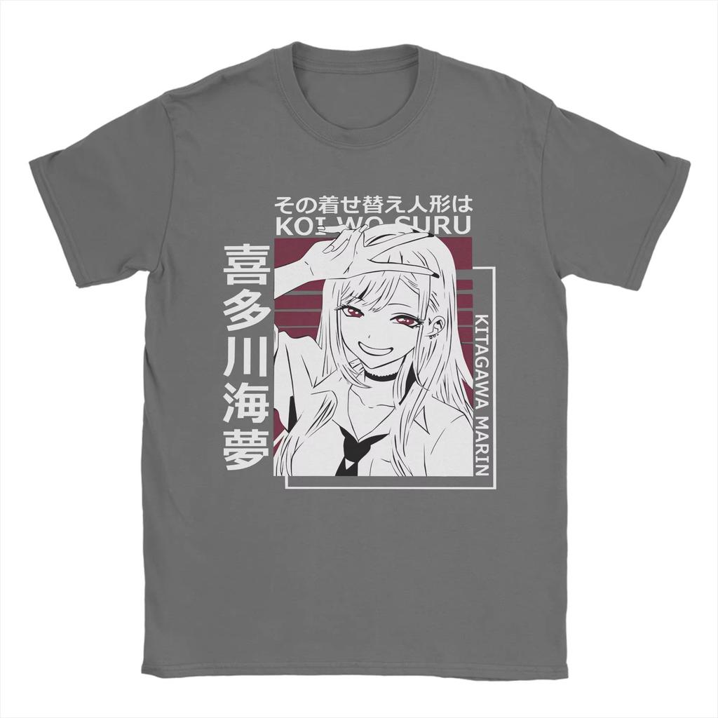 My Dress-Up Darling Marin Kitagawa T Shirt Summer Wakana Gojo Anime Vintage T Shirts 100% Cotton Tshirt for Men Pattern Tees Top