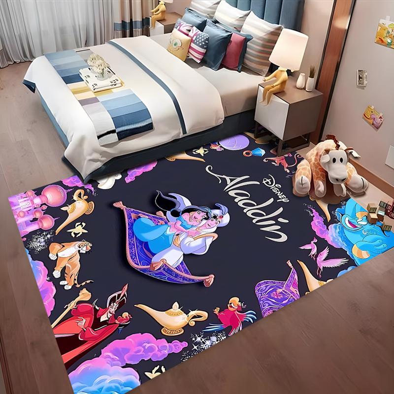 3D Aladdin Jasmine Princess Rugs for Living Room Bedroom Dining Children's Room Balcony Garden Decorative Carpet Fast Shipping