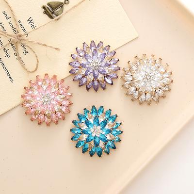 Diy Kristall Edelstein Blume Zubehör Legierung Schmuck Zubehör Handy Fall Diamant Zurück Aufkleber Material