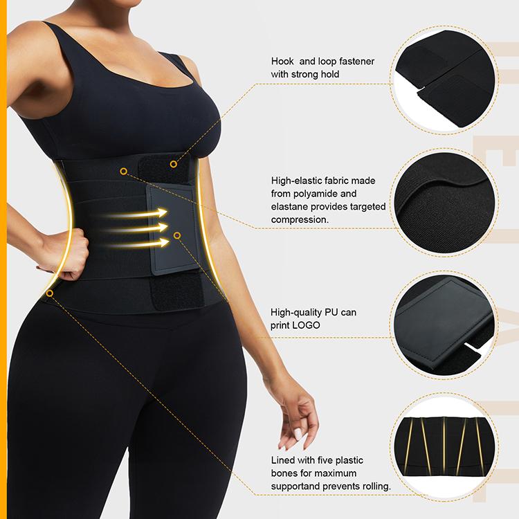 HEXIN Compression Women Fitness Workout Back Support Belt Elasticity Fat Tummy Control Waist Trainer Shaper