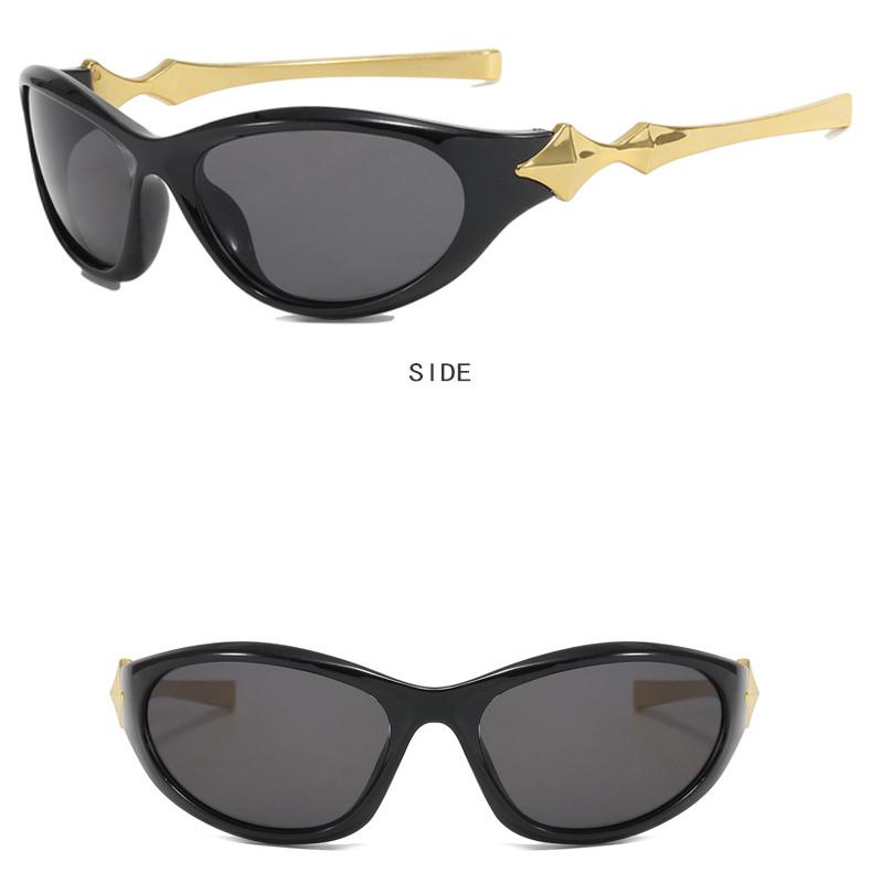 Women's Glasses Sun Protection UV Protection Fashion Personality XINGX Y2g Cyberpunk Street Shooting Catwalk Concave Sunglasses