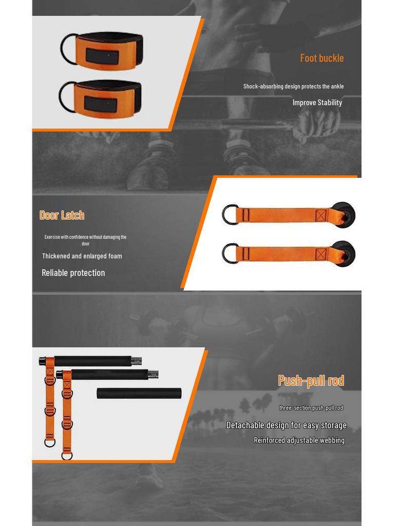 Multifunctional Home Gym Resistance Band & Pilates Bar for Strength Training