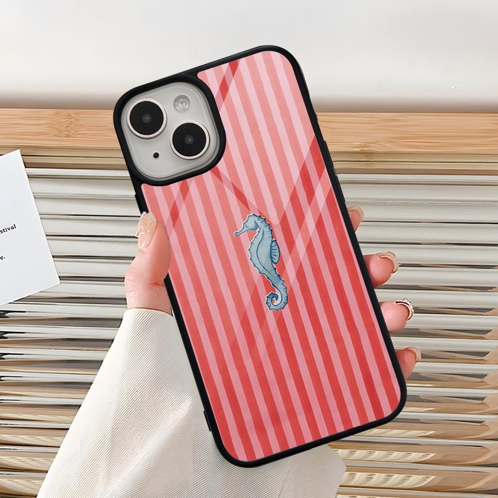Marine Life, Crabs, Lobsters Phone Case For Iphone 16 Pro 15 Pro Max 14 12 11 13 Mini 8 7 Plus X Xs XR PC+TPU Design Cover