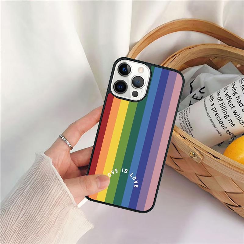 LGBT Same Love Rainbow Flag Phone Case For IPhone 18 17 Air 16 15 14 11 12 13 Pro  MAX Plus Coque Cover Shell