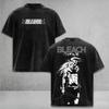 Anime BLEACH Yhwach Printed Tee Men Women Washed Cotton T-shirts Short Sleeve Vintage T Shirt Harajuku Unisex Oversized Tshirt